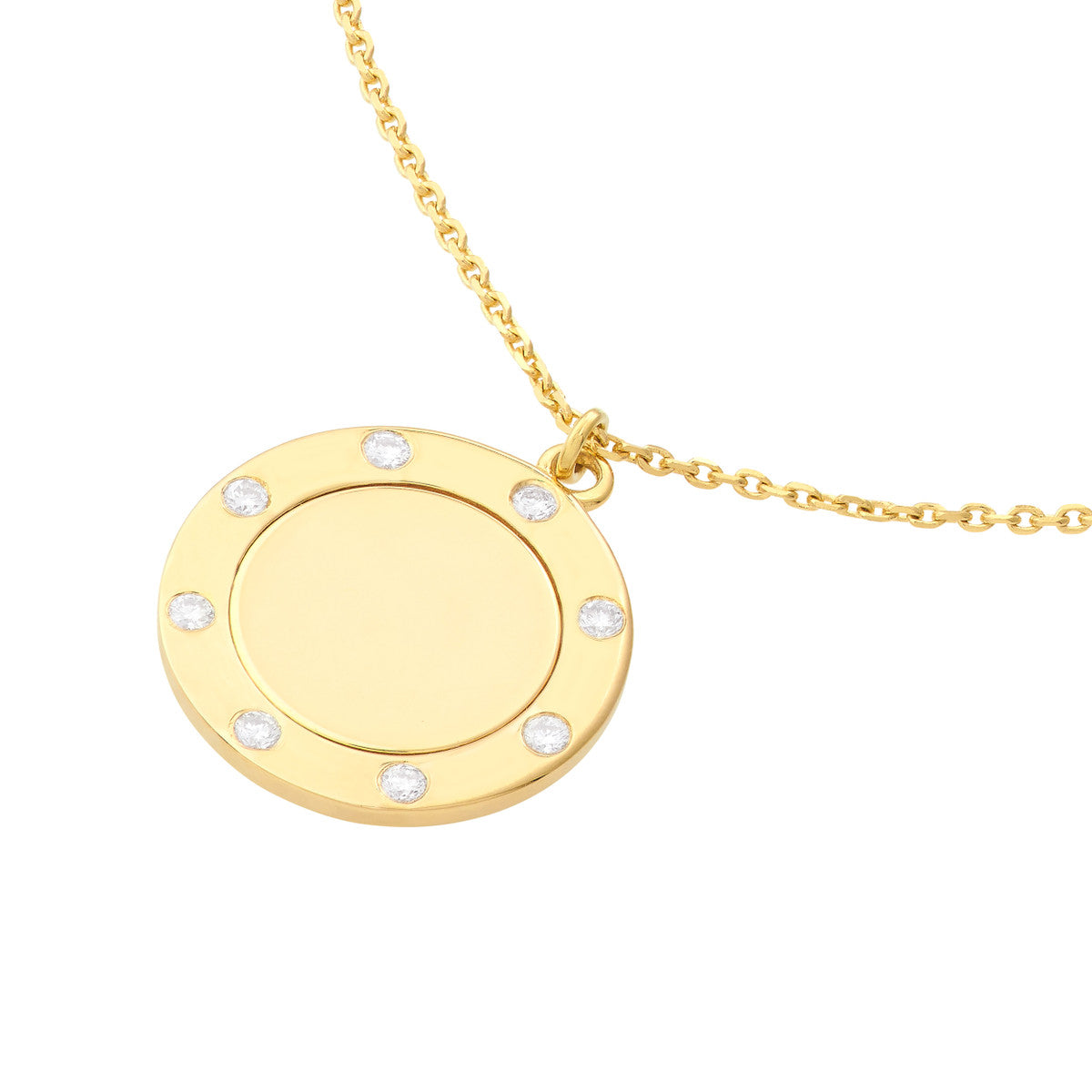 Medallion Necklace 14K Yellow Gold