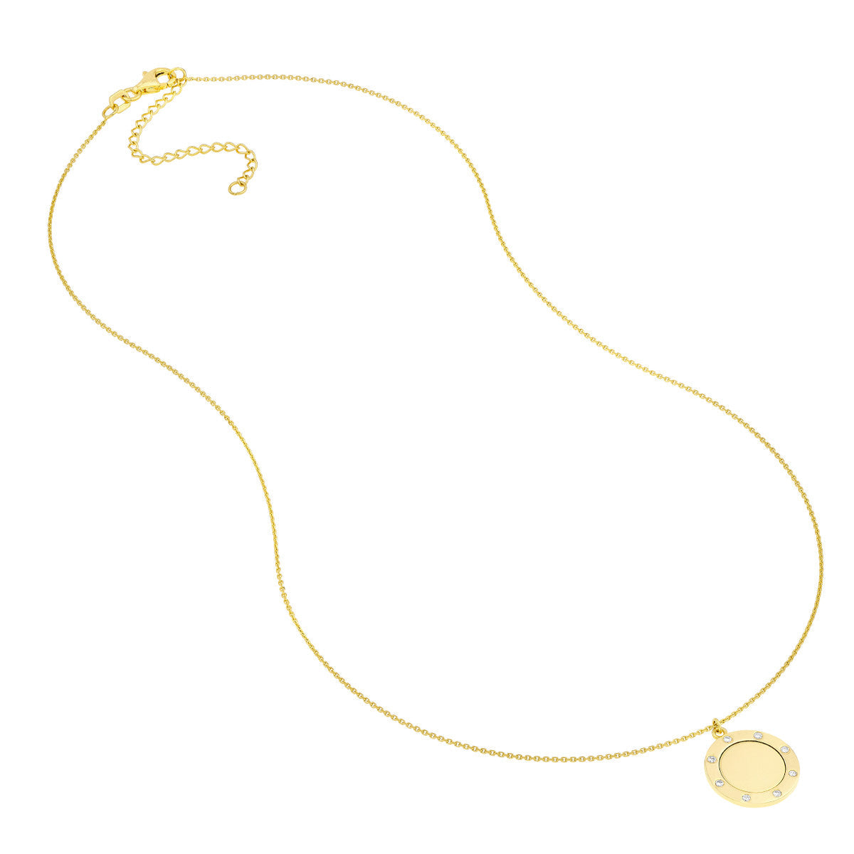 Medallion Necklace 14K Yellow Gold