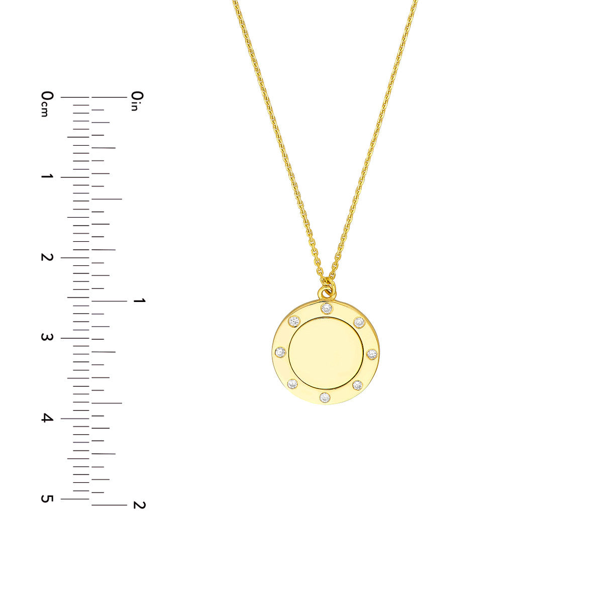 Medallion Necklace 14K Yellow Gold