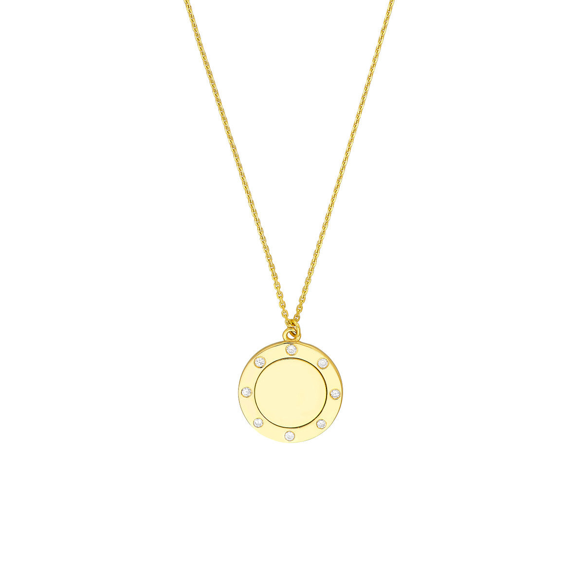 Medallion Necklace 14K Yellow Gold