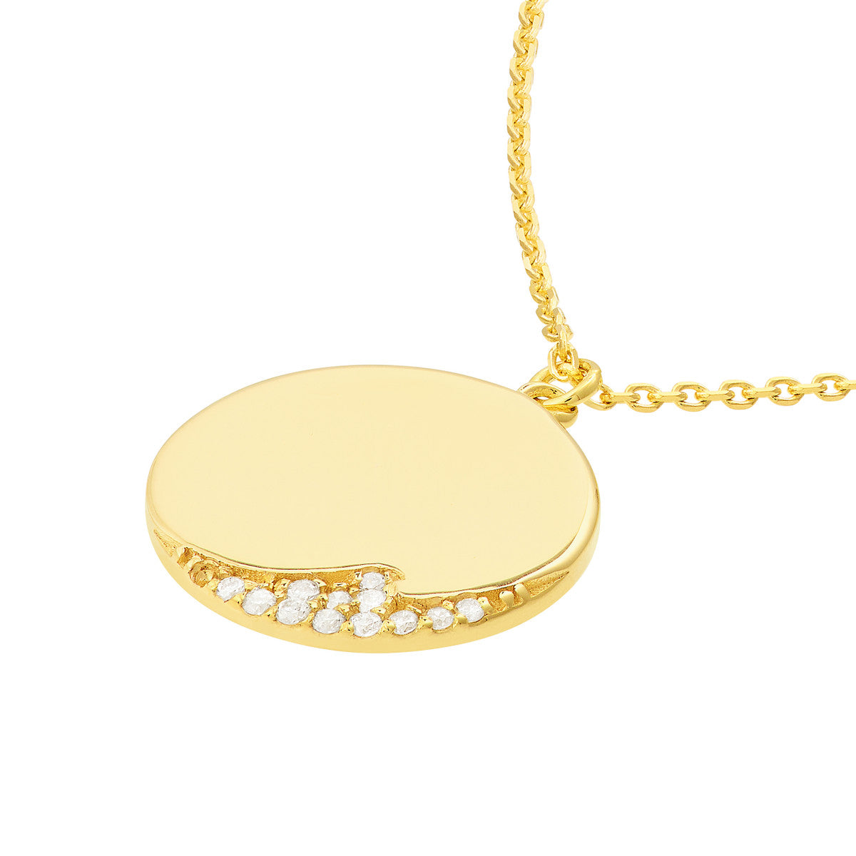 Medallion Necklace 14K Yellow Gold