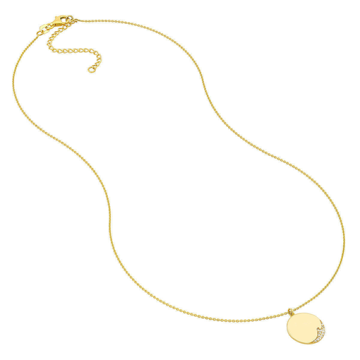 Medallion Necklace 14K Yellow Gold
