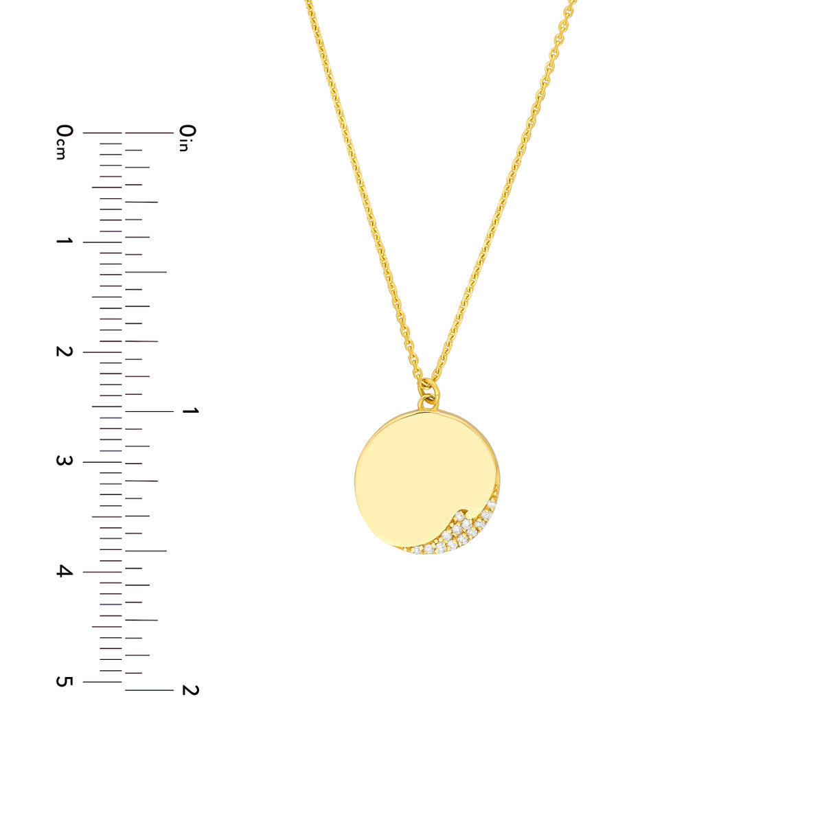 Medallion Necklace 14K Yellow Gold