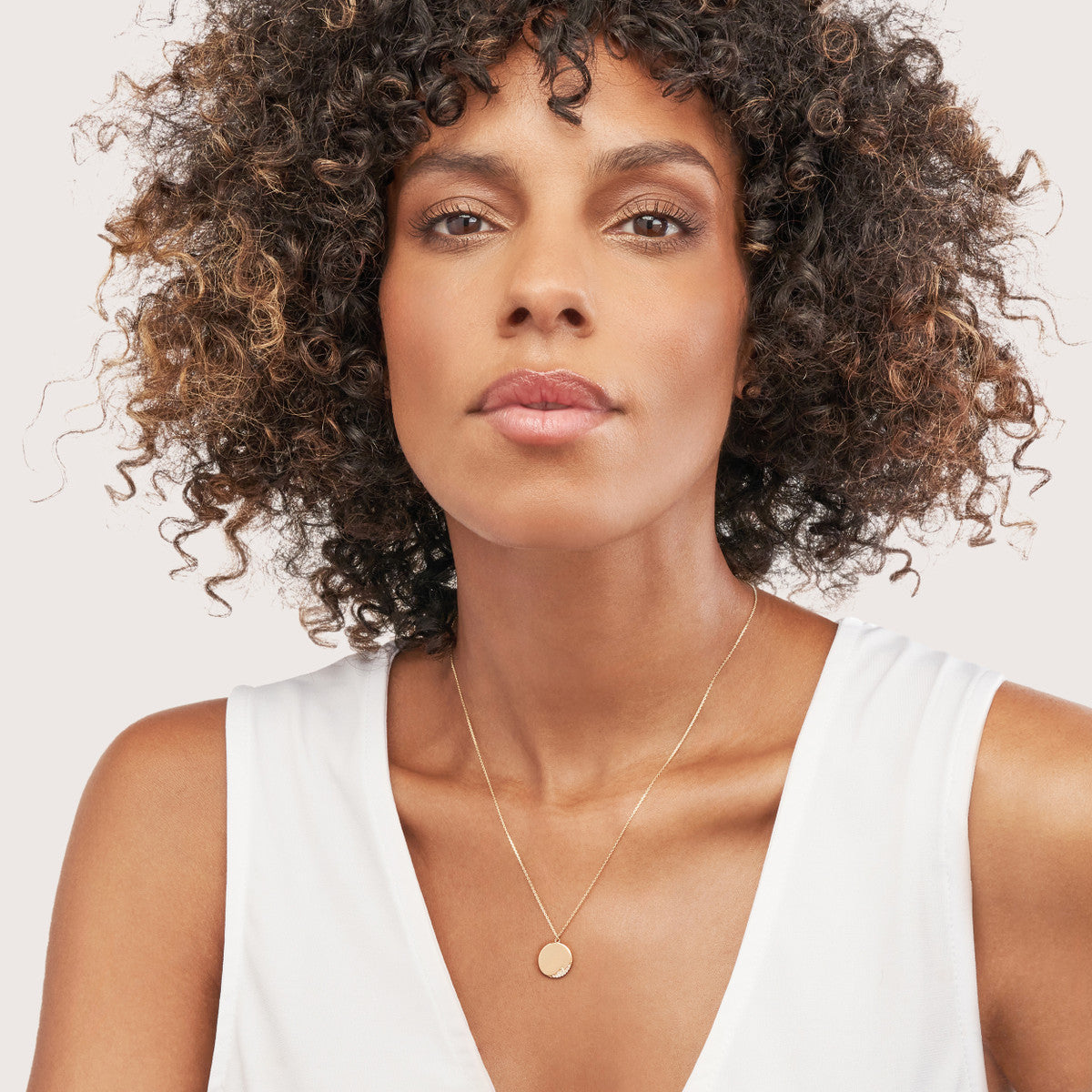 Medallion Necklace 14K Yellow Gold