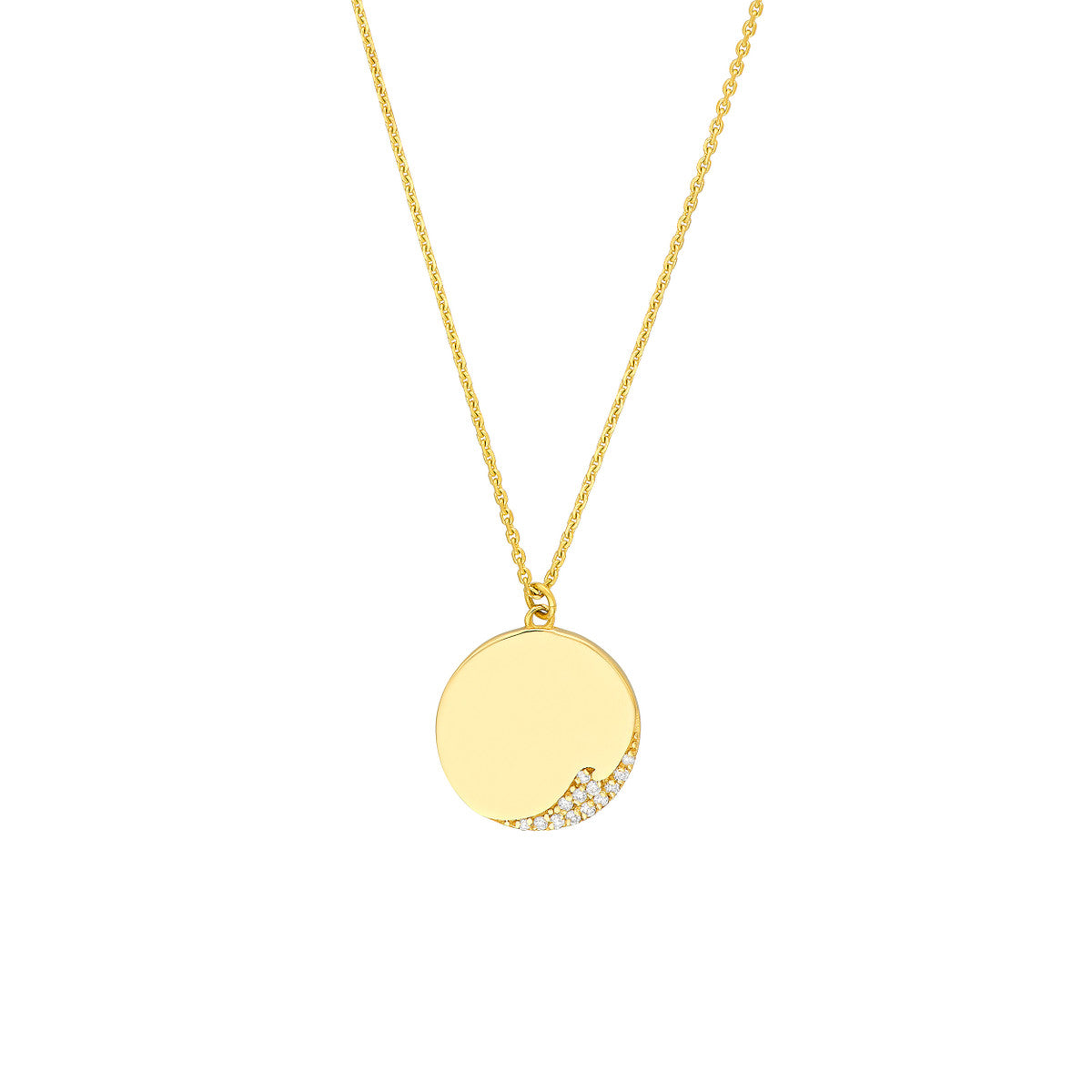 Medallion Necklace 14K Yellow Gold