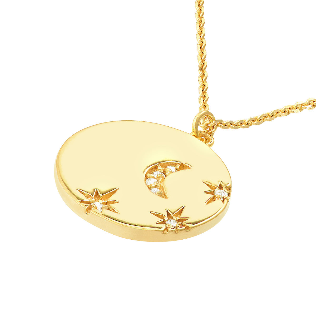 Medallion Necklace 14K Yellow Gold
