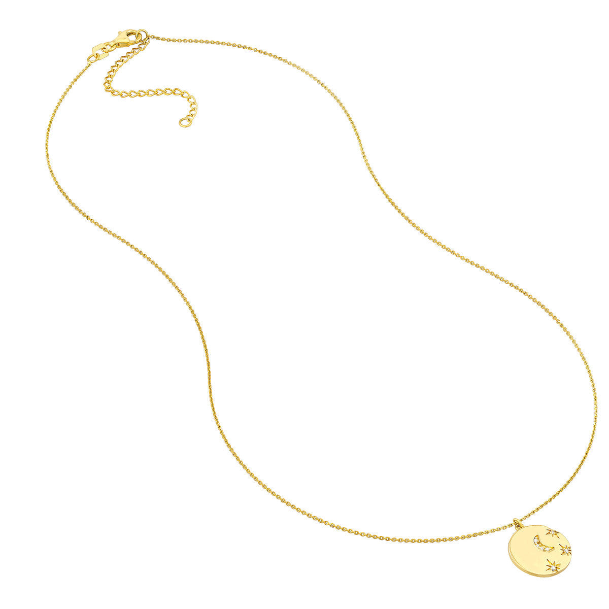 Medallion Necklace 14K Yellow Gold