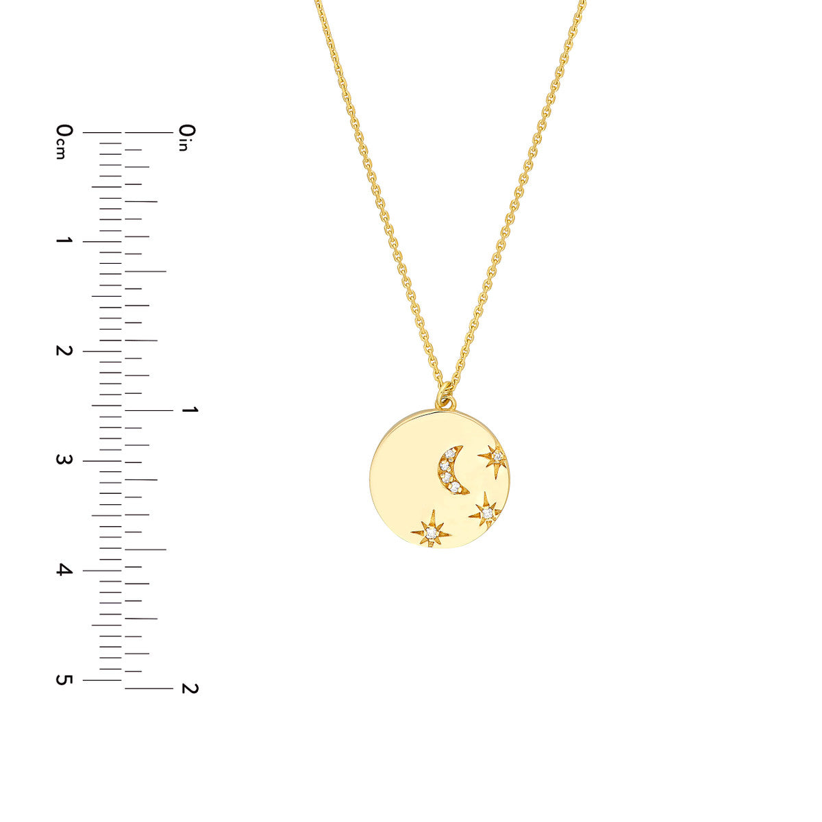 Medallion Necklace 14K Yellow Gold