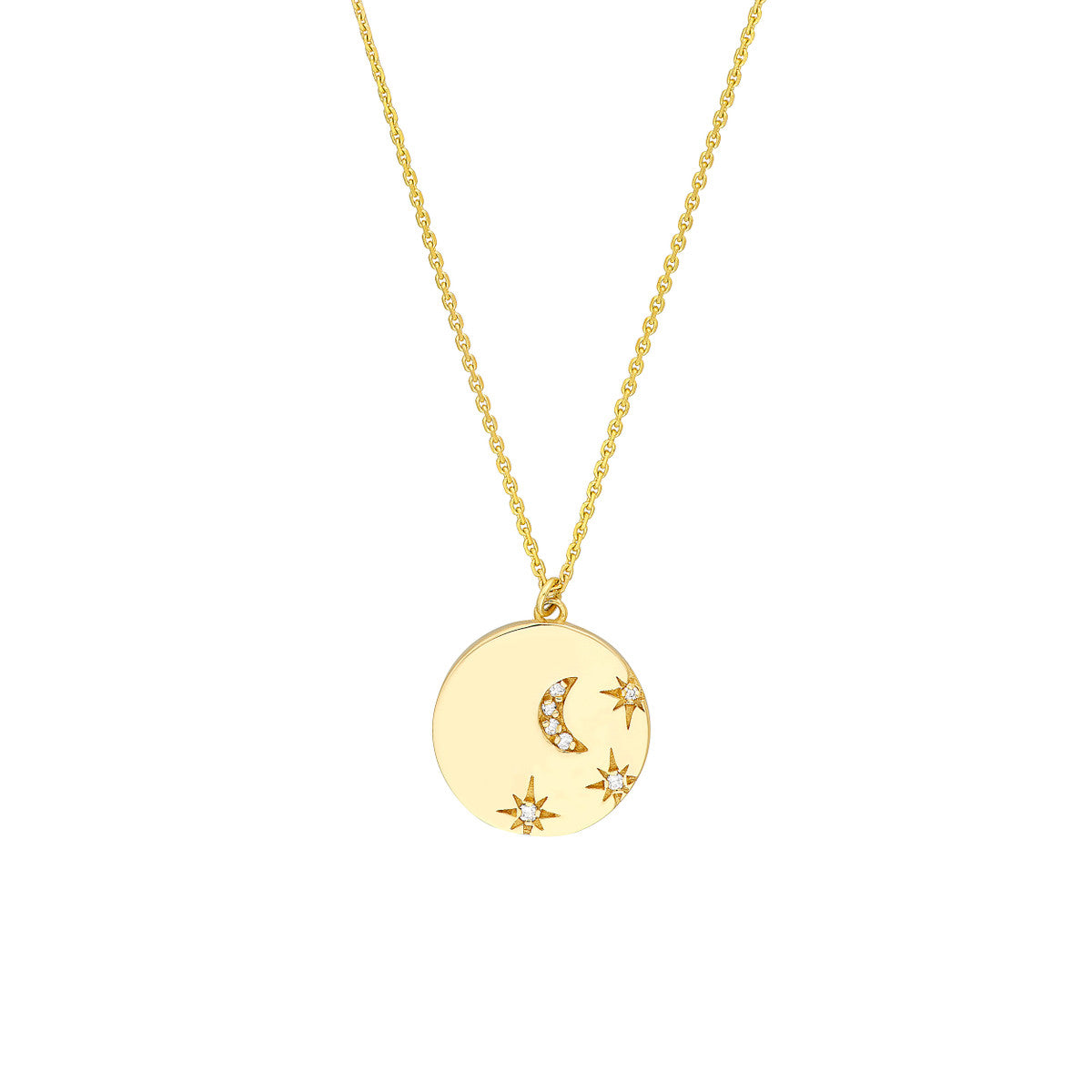 Medallion Necklace 14K Yellow Gold