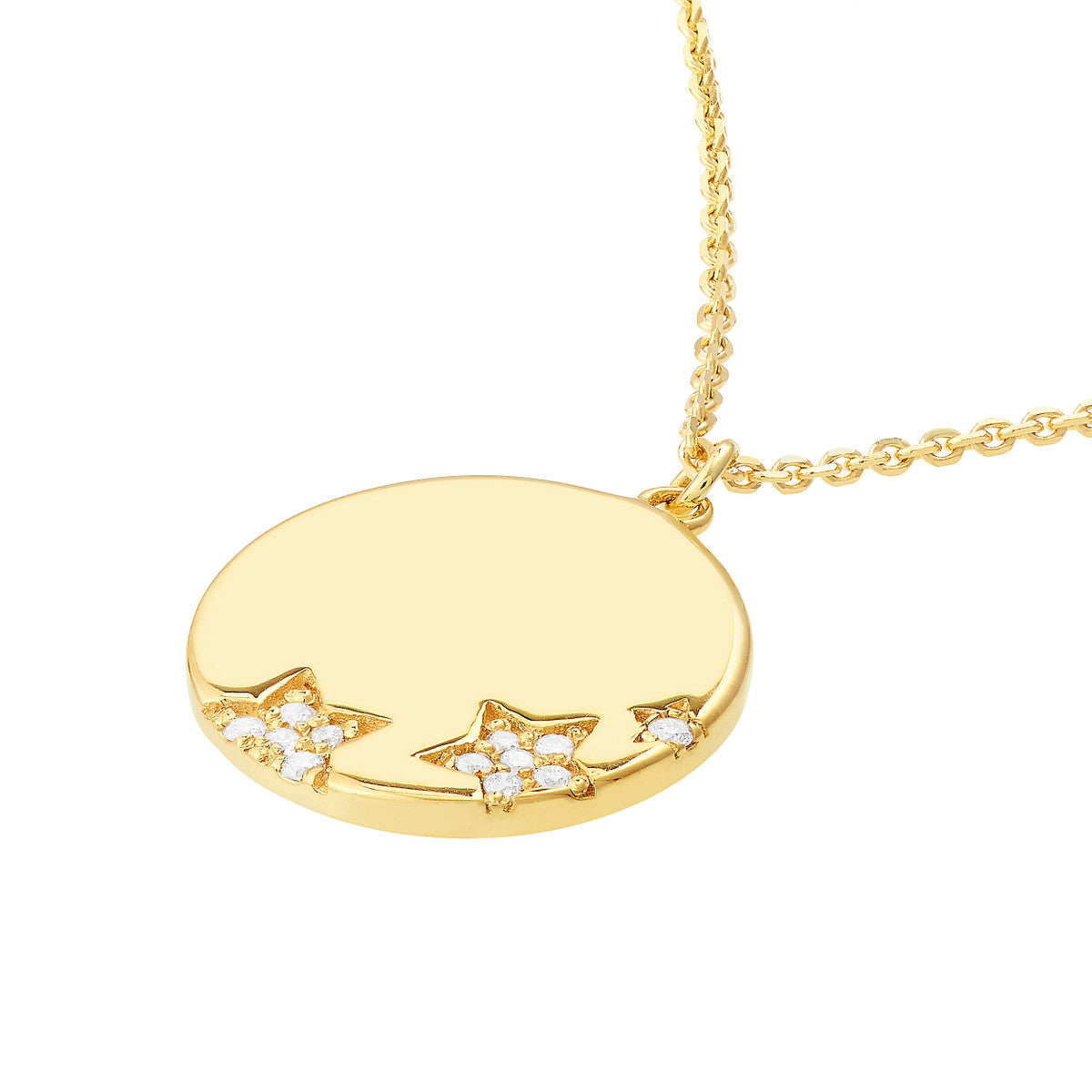 Medallion Necklace 14K Yellow Gold
