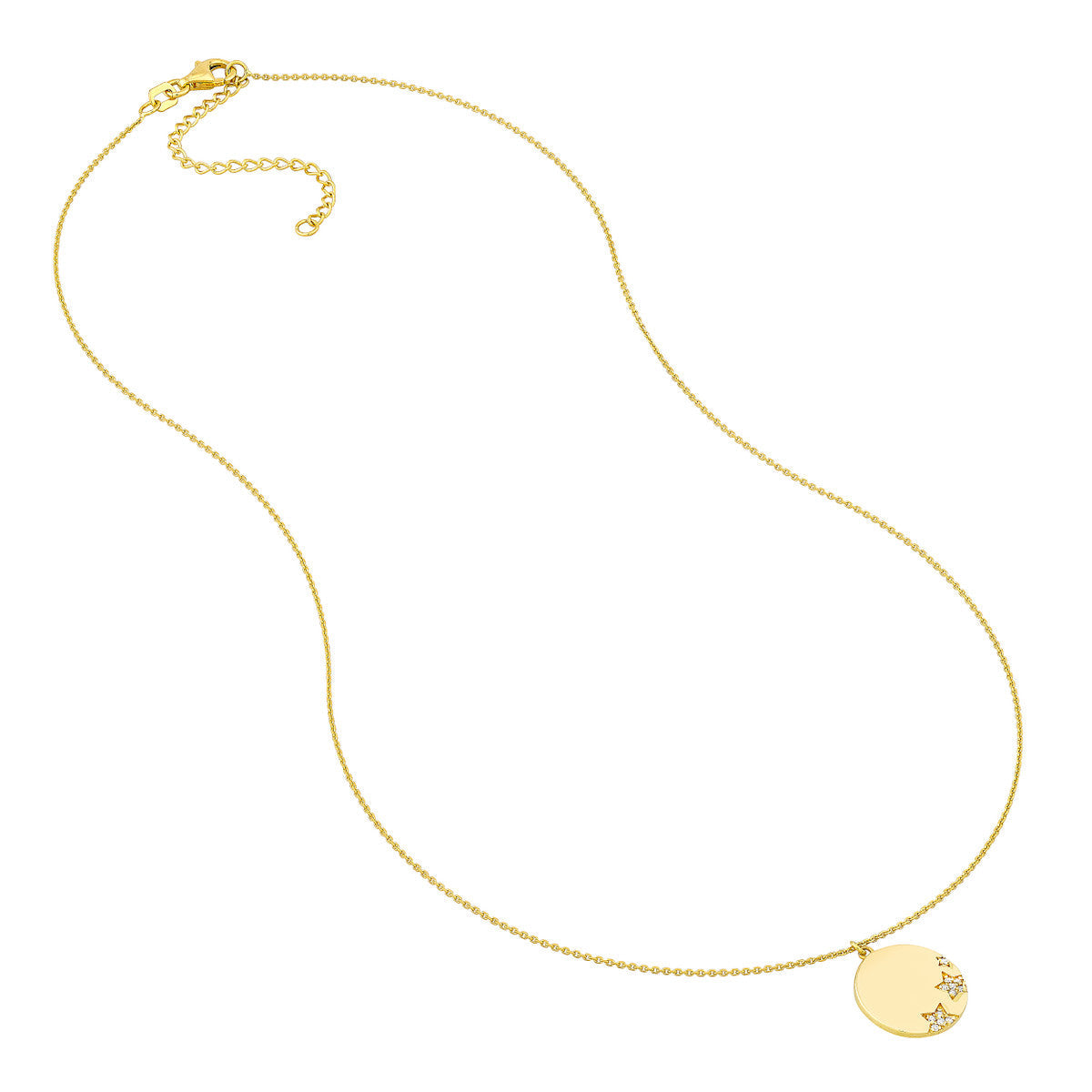 Medallion Necklace 14K Yellow Gold