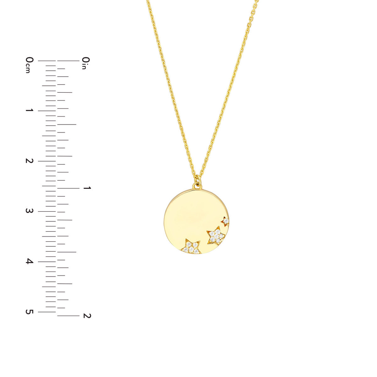 Medallion Necklace 14K Yellow Gold