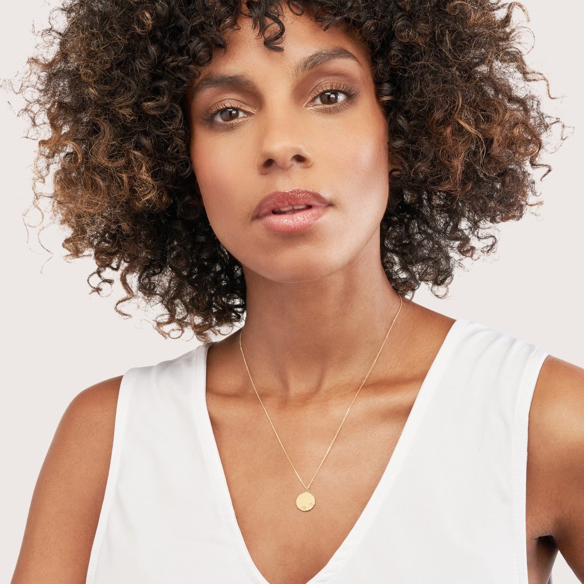 Medallion Necklace 14K Yellow Gold