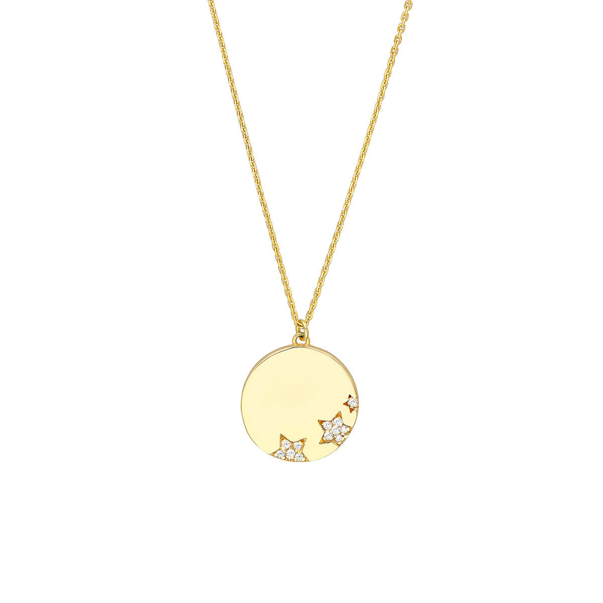 Medallion Necklace 14K Yellow Gold