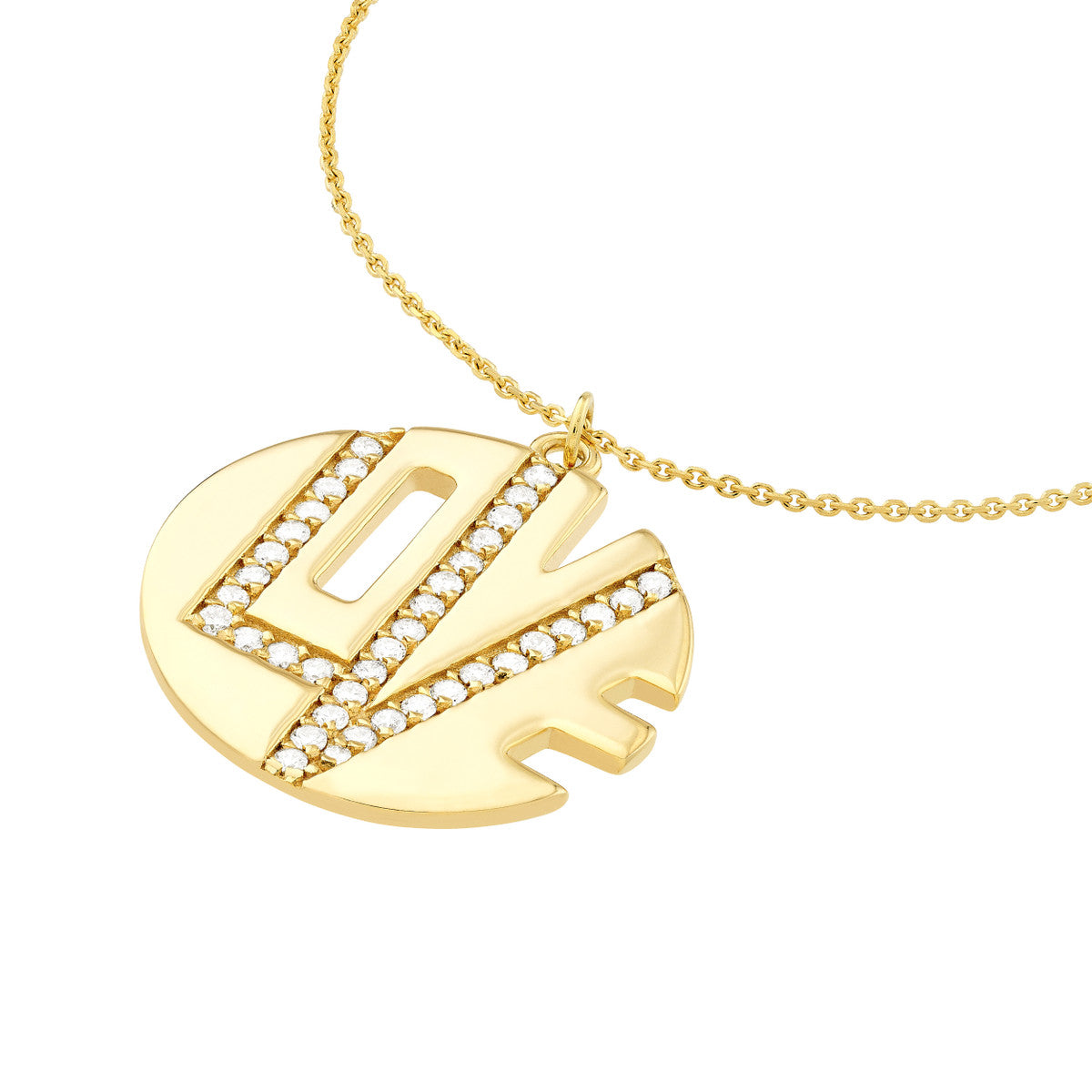 Medallion Necklace 14K Yellow Gold