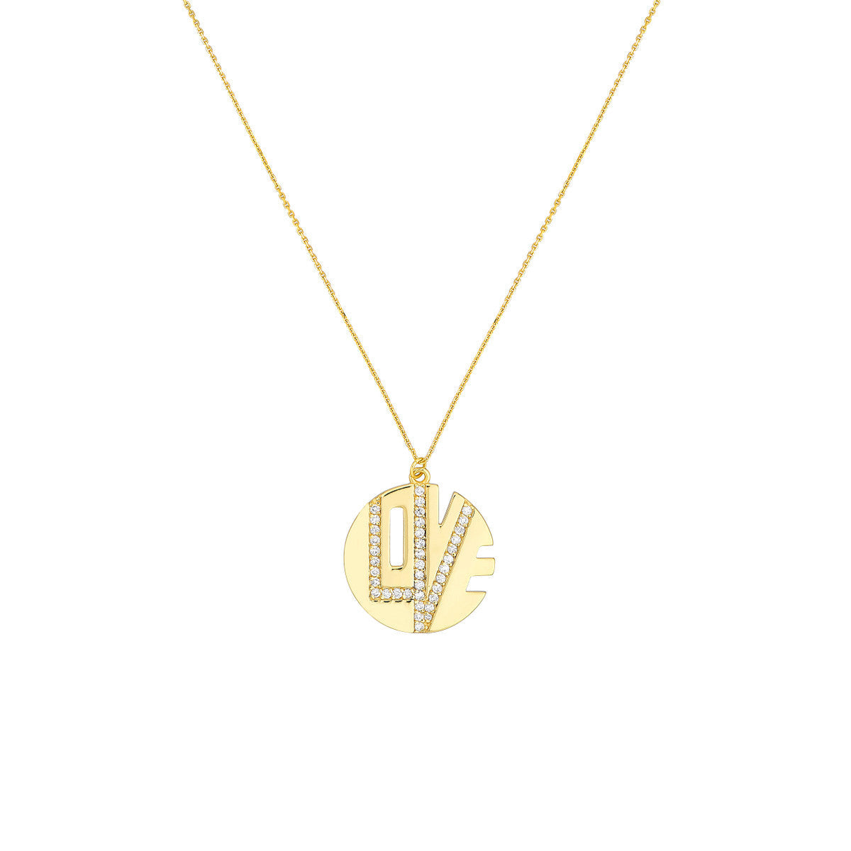 Medallion Necklace 14K Yellow Gold