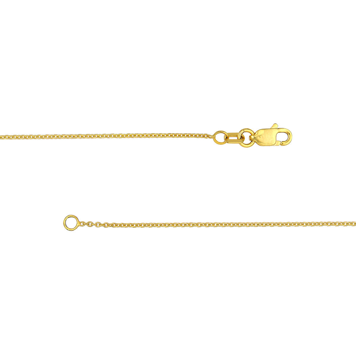 Long and Lovely D/C Mix Links Necklace 14K Yellow Gold