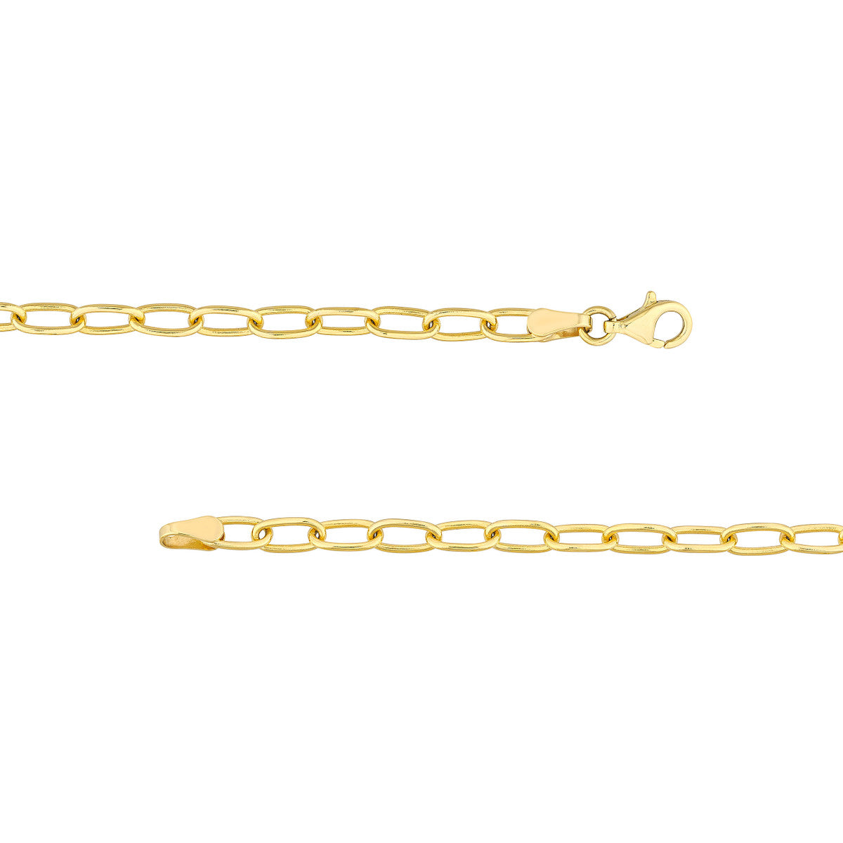 Flat Mariner Diamond Link and Forzentina Bracelet 14K Yellow Gold