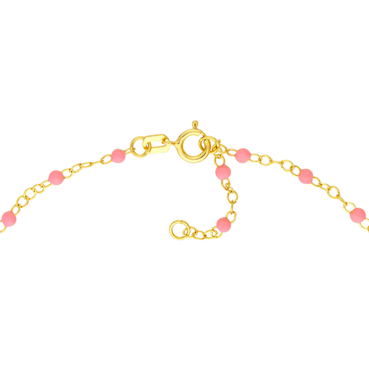 Enamel Bead Piatto Chain 14K Yellow Gold