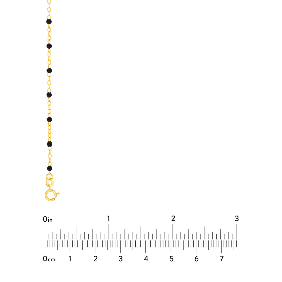 Enamel Bead Piatto Chain 14K Yellow Gold