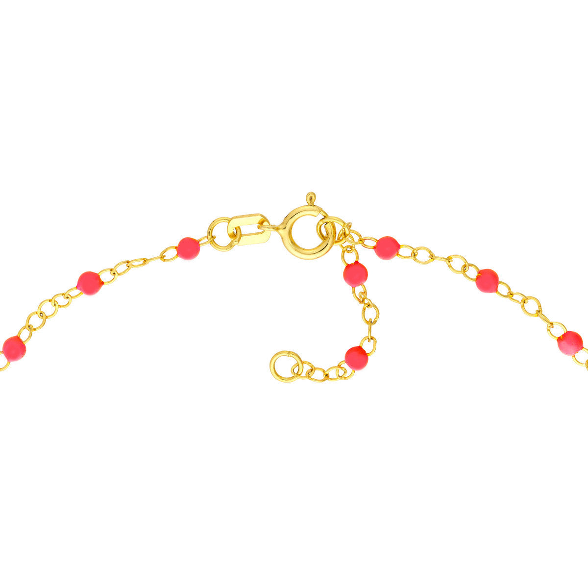 Enamel Bead Piatto Chain 14K Yellow Gold