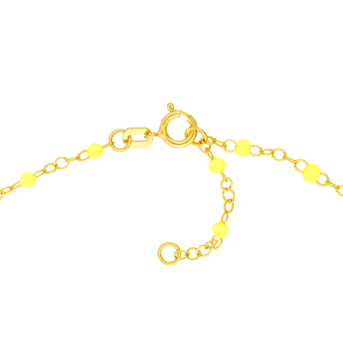 Enamel Bead Piatto Chain 14K Yellow Gold