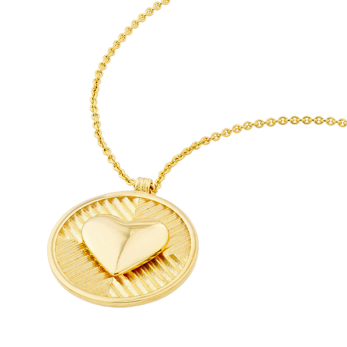 Medallion Necklace 14K Yellow Gold