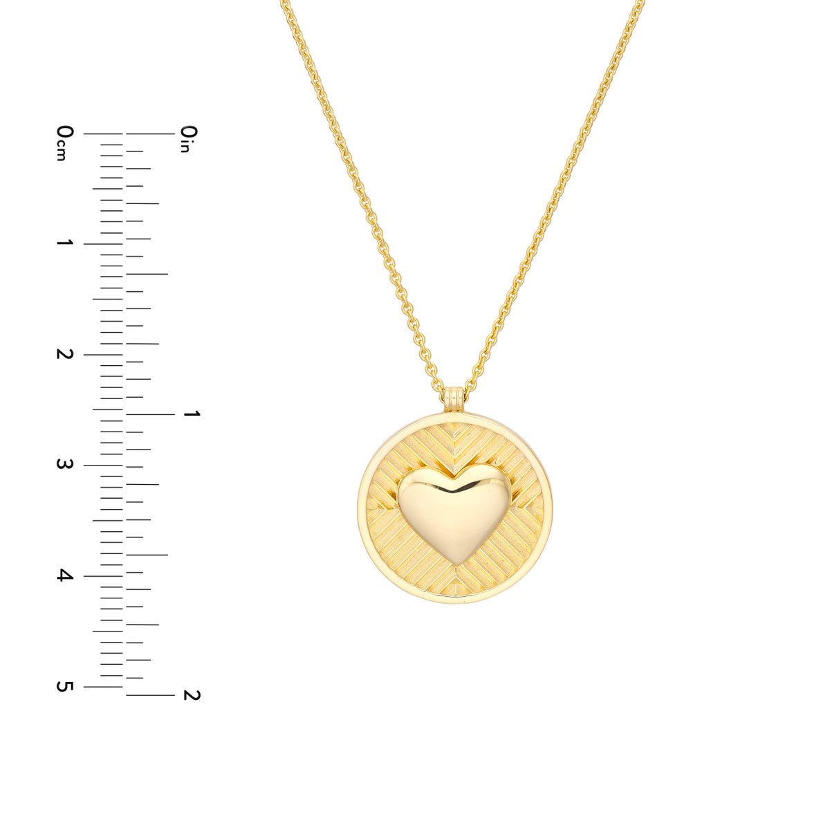 Medallion Necklace 14K Yellow Gold