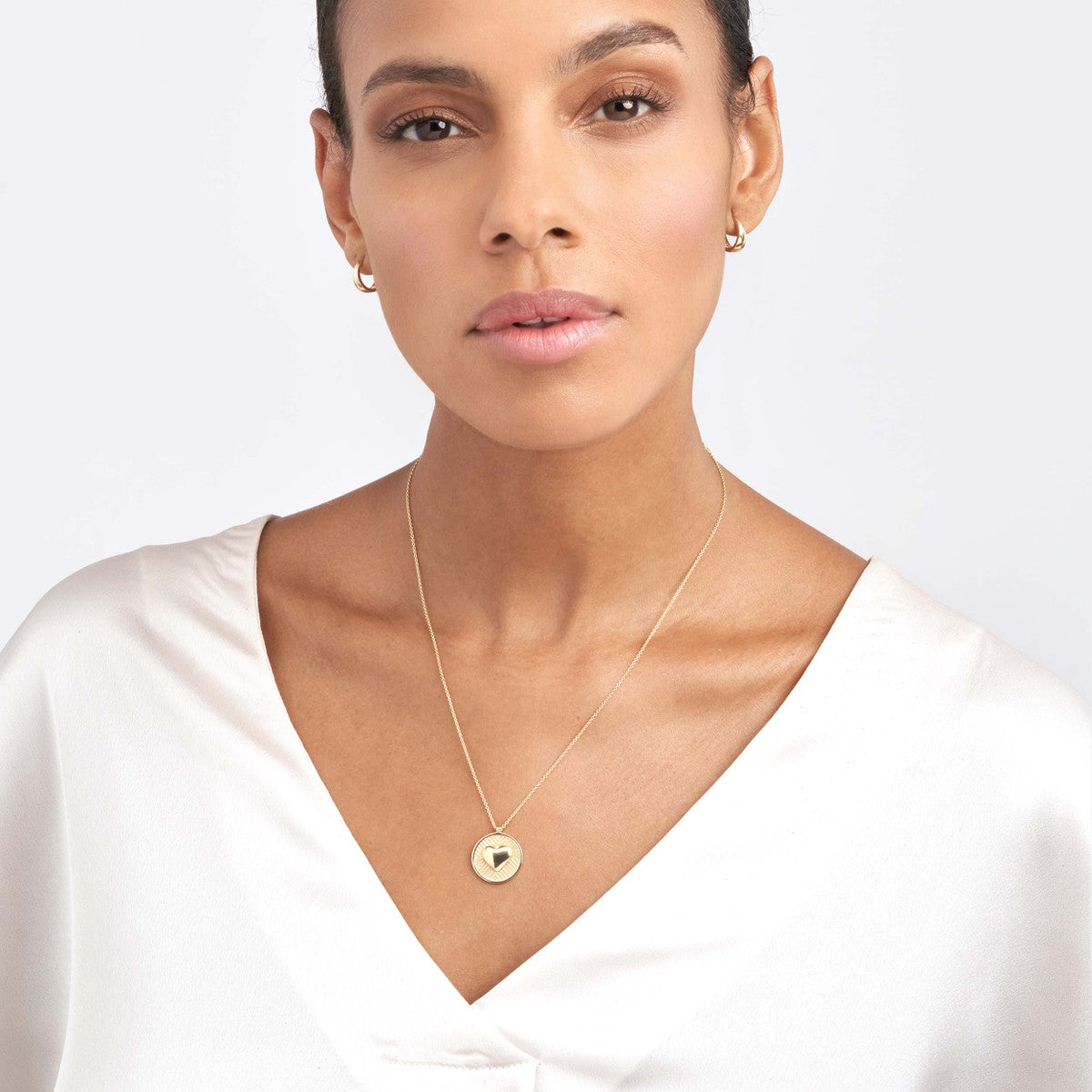 Medallion Necklace 14K Yellow Gold