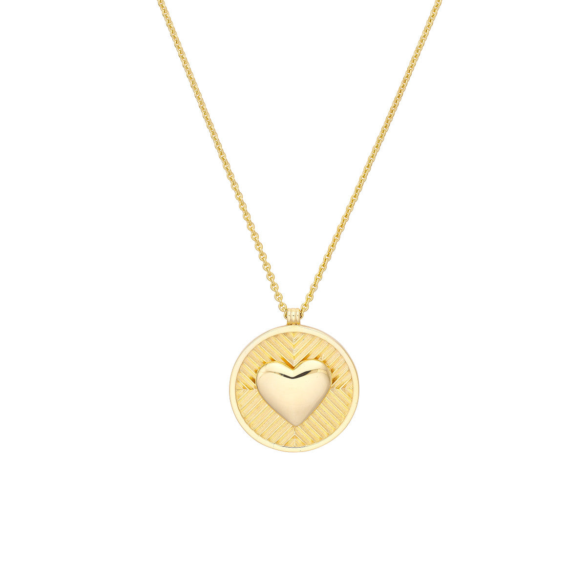 Medallion Necklace 14K Yellow Gold