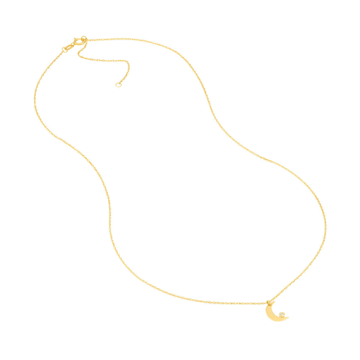 So You Diamond Necklace 14K Yellow Gold