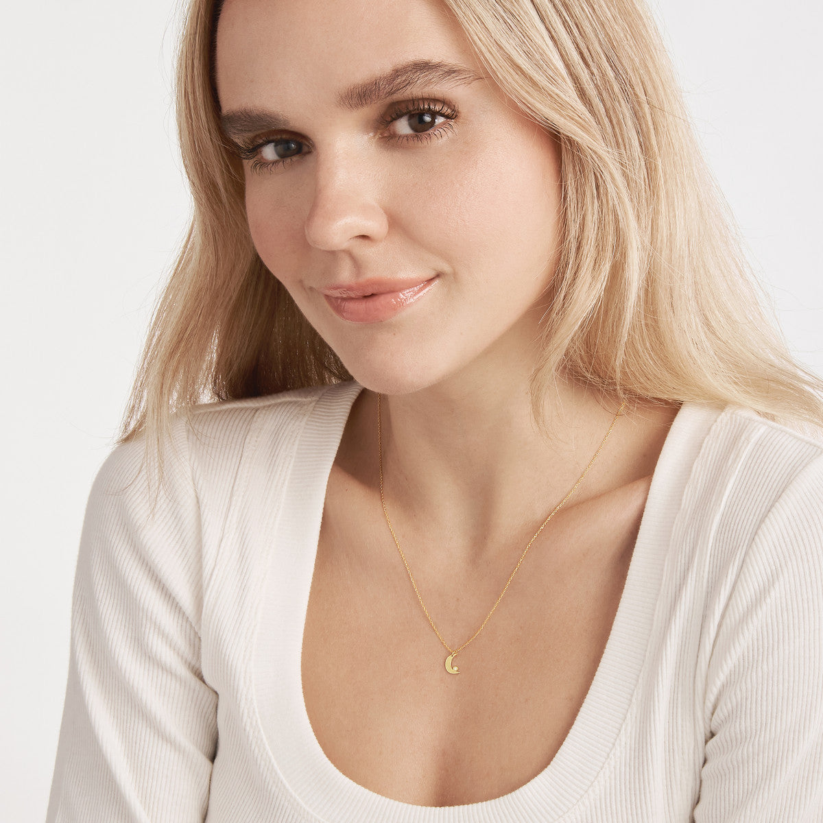 So You Diamond Necklace 14K Yellow Gold