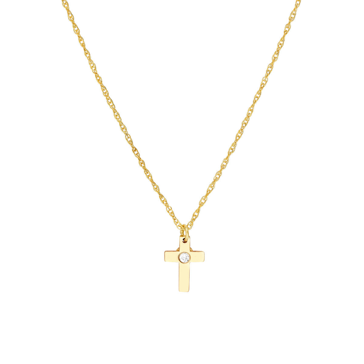 So You Diamond Necklace 14K Yellow Gold