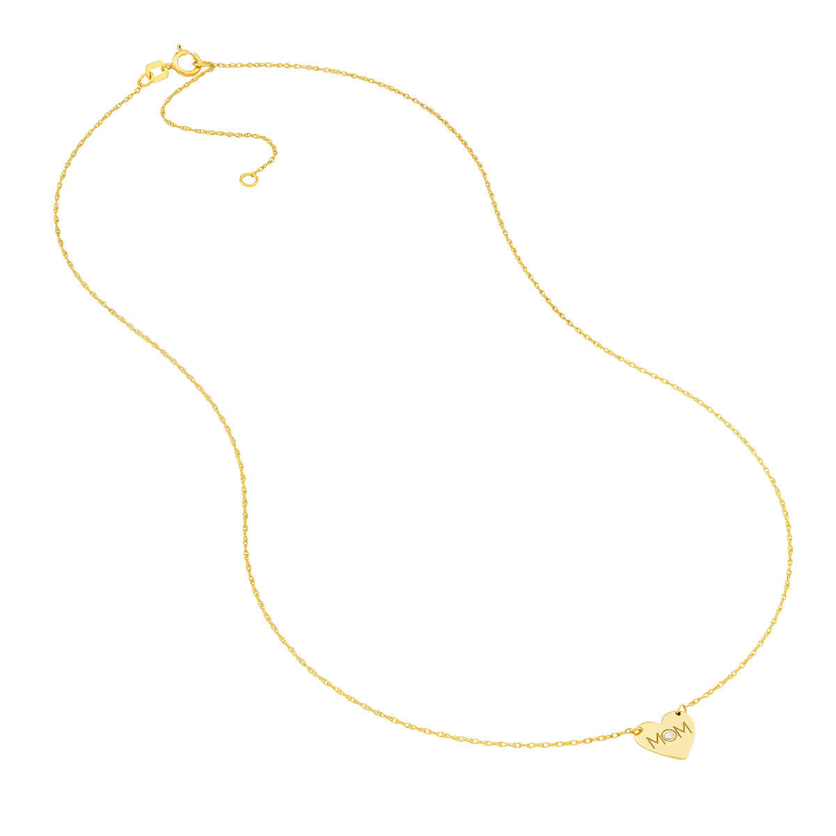 So You Diamond Necklace 14K Yellow Gold