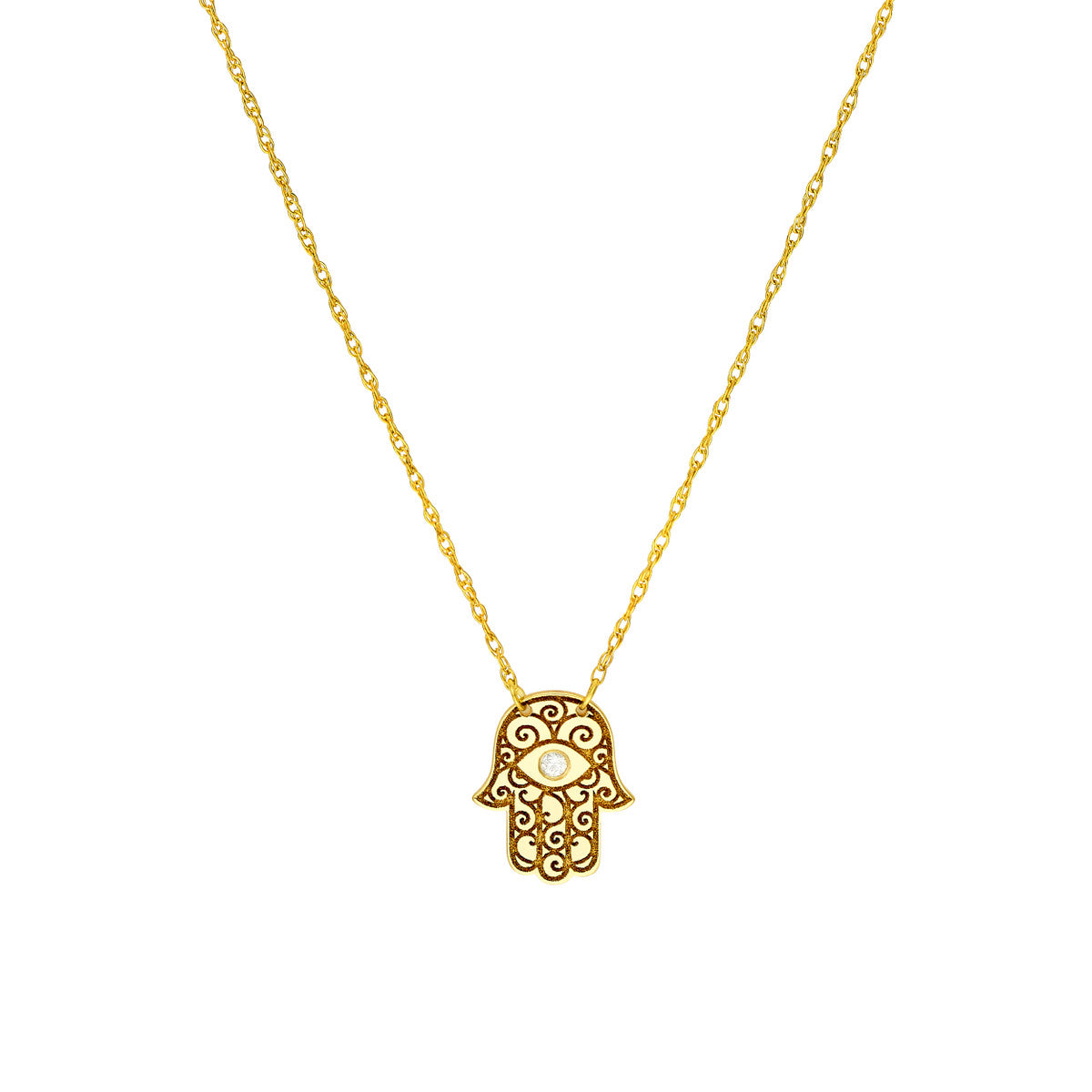 So You Diamond Necklace 14K Yellow Gold