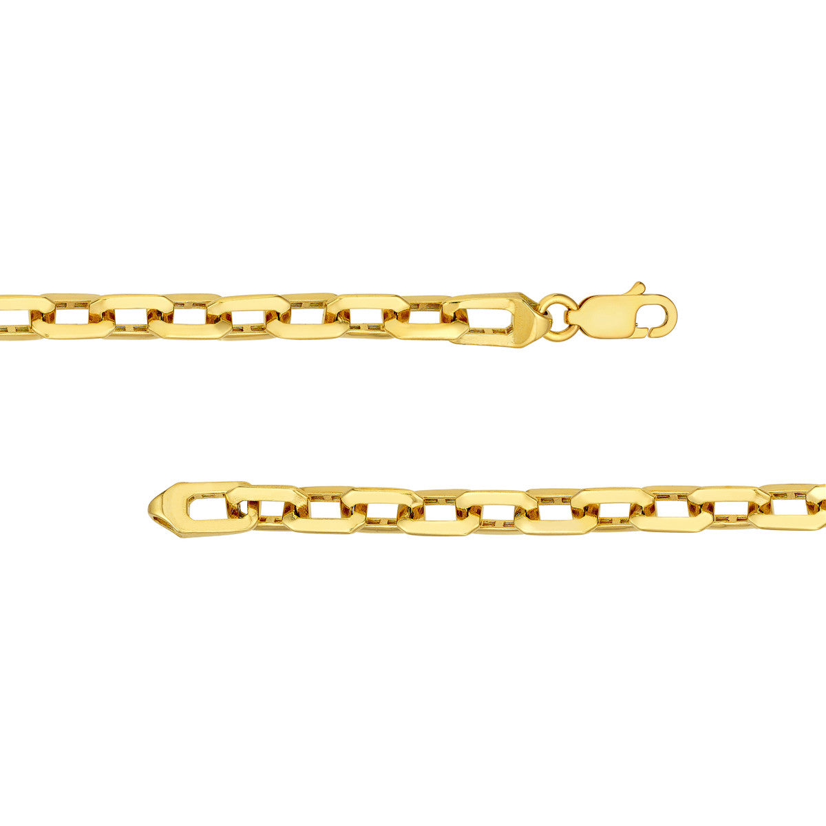 Octagon Long Link Fancy Chain 14K Gold