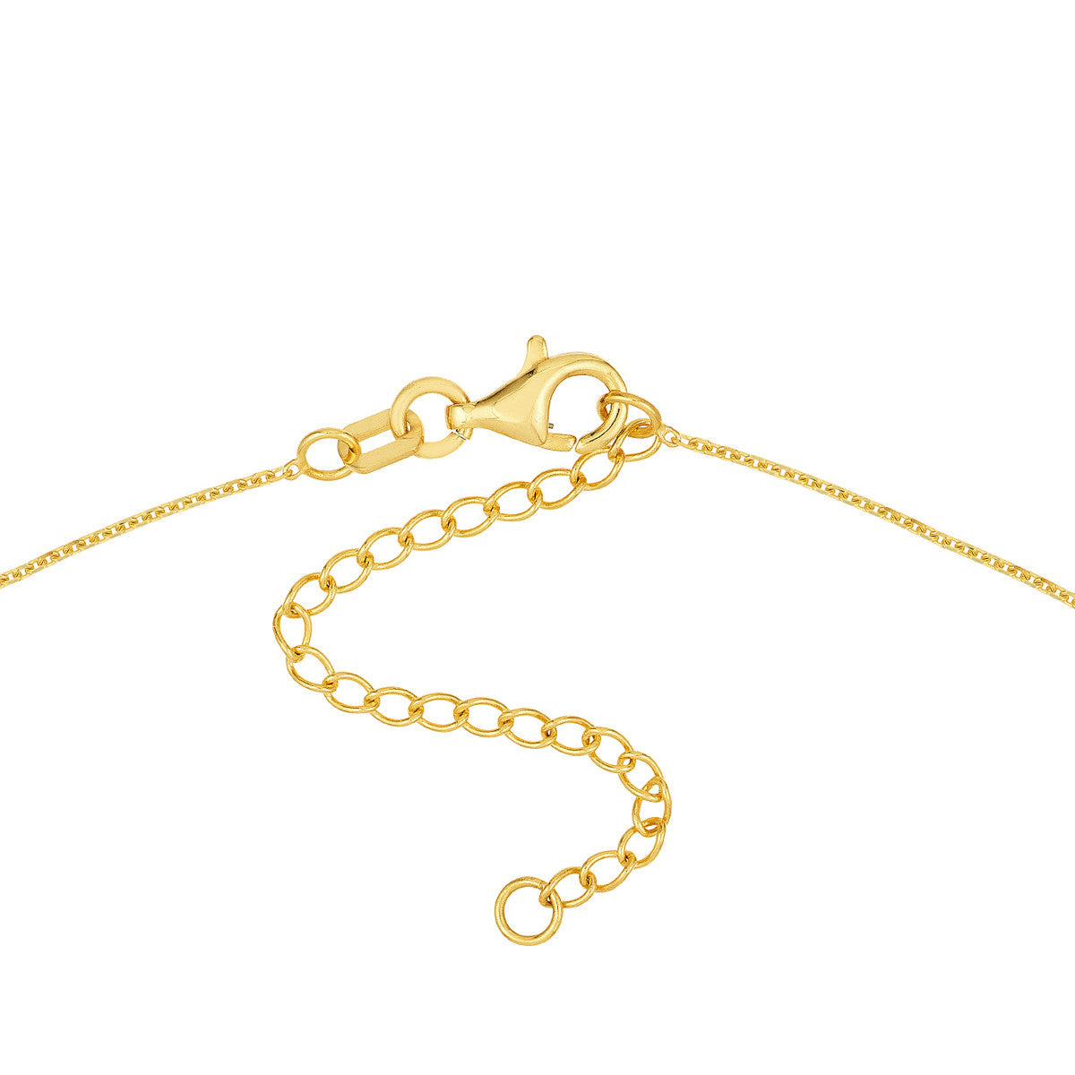 Linked Circle Ring Necklace in 14K Yellow Gold