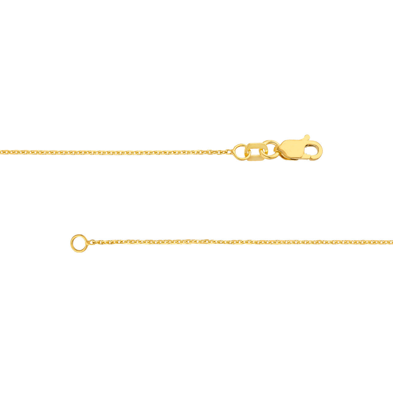 Large Oval Link Element Necklace 14k Yellow Gold