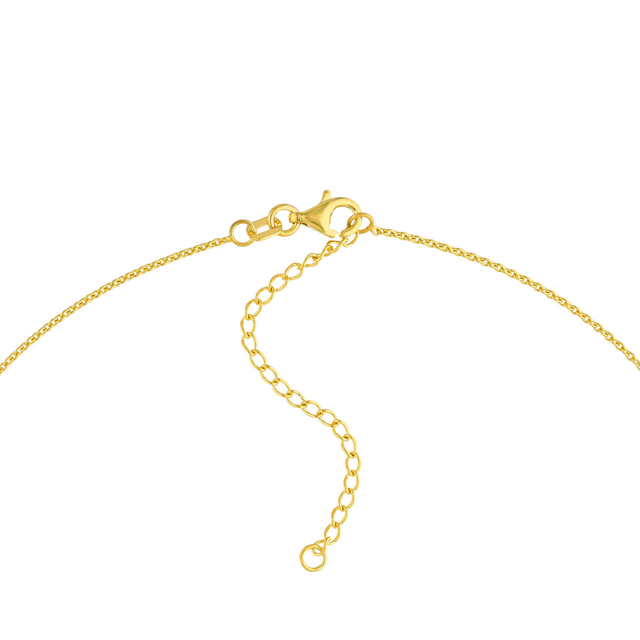 Two Tone Interlocking Circle Necklace 14k Yellow and White Gold