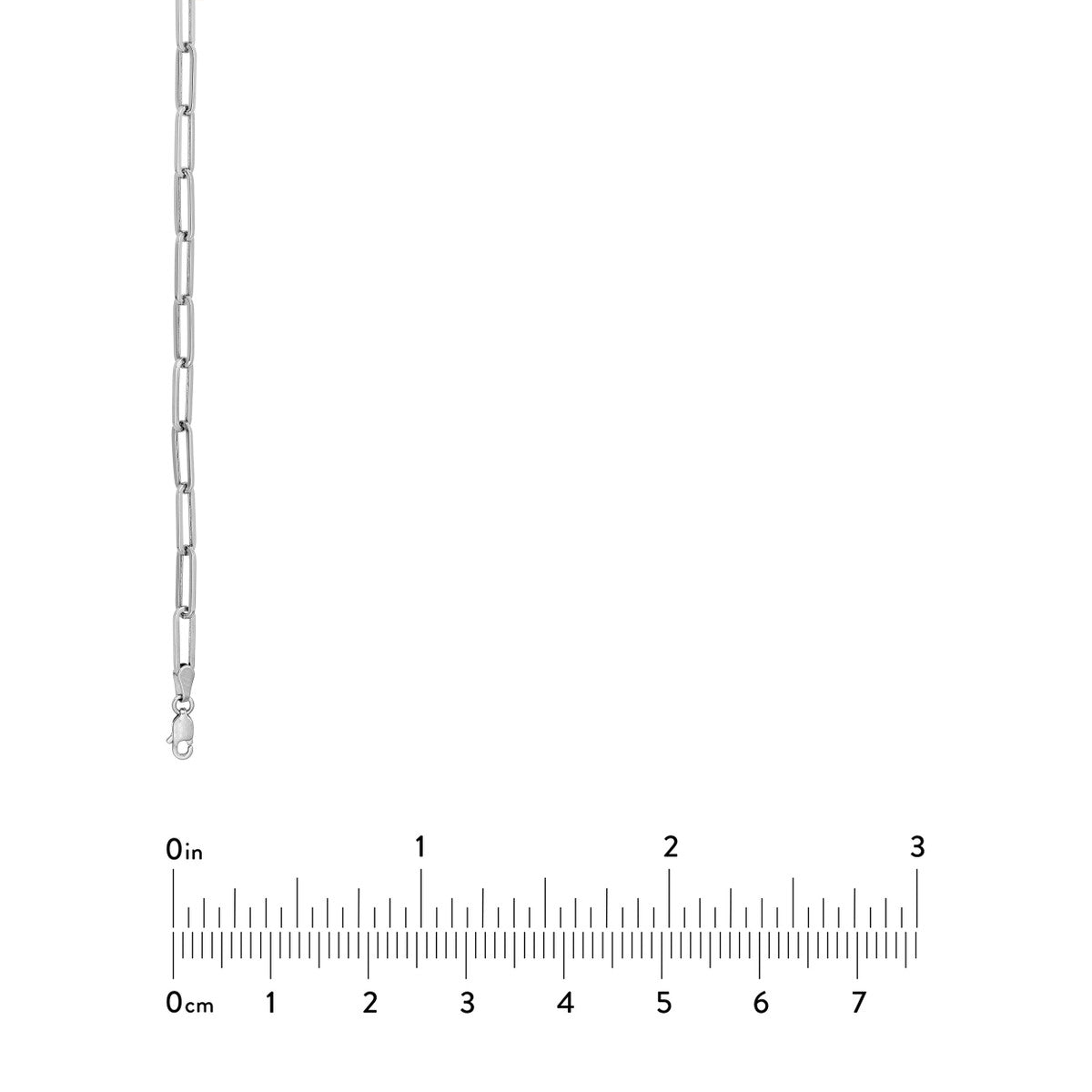 Two Tone Hollow 50/50 Paperclip Necklace 14K Gold