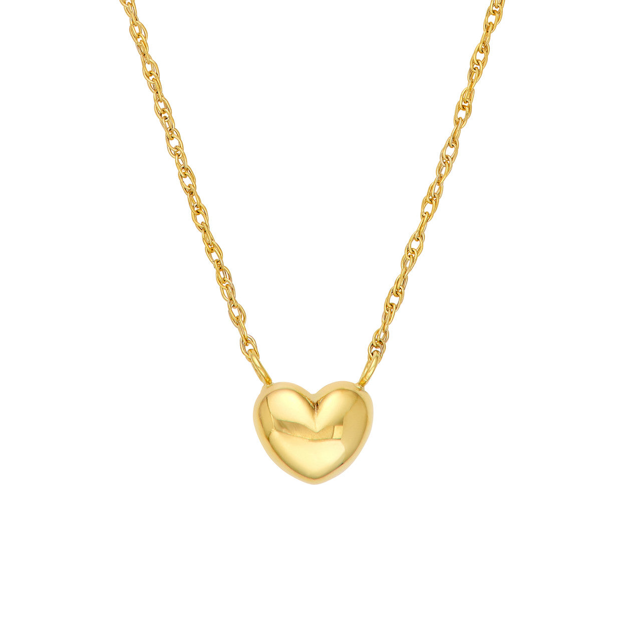 Puffy Necklace 14K Yellow Gold