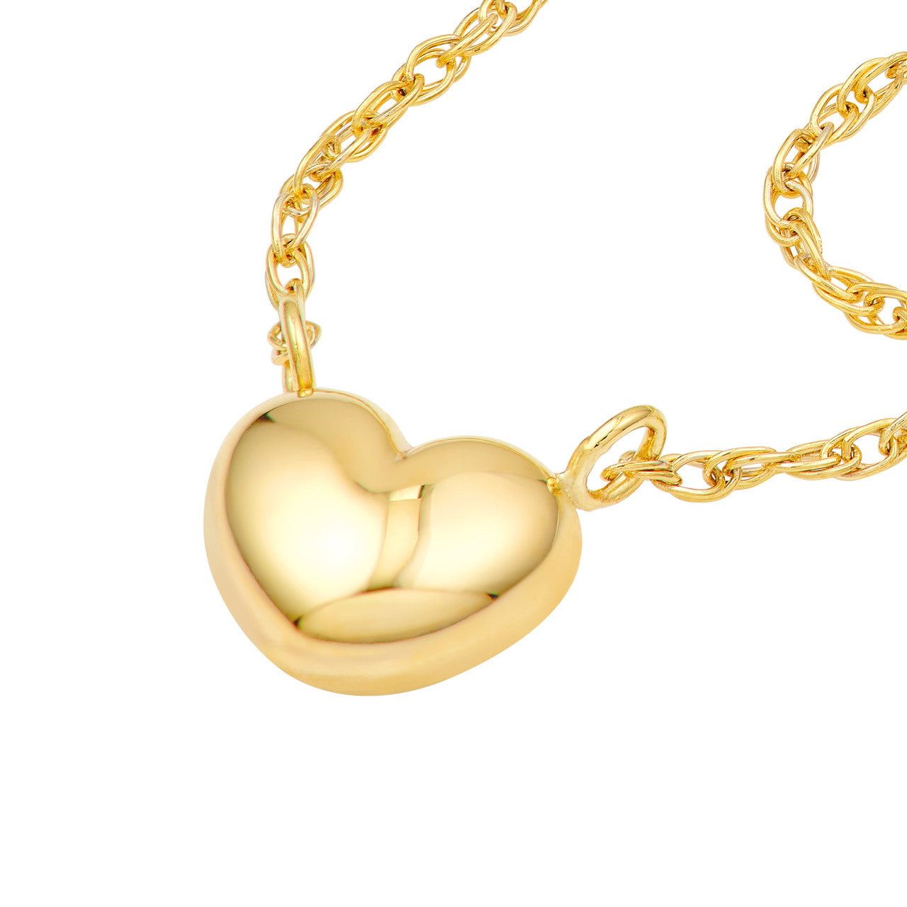 Puffy Necklace 14K Yellow Gold