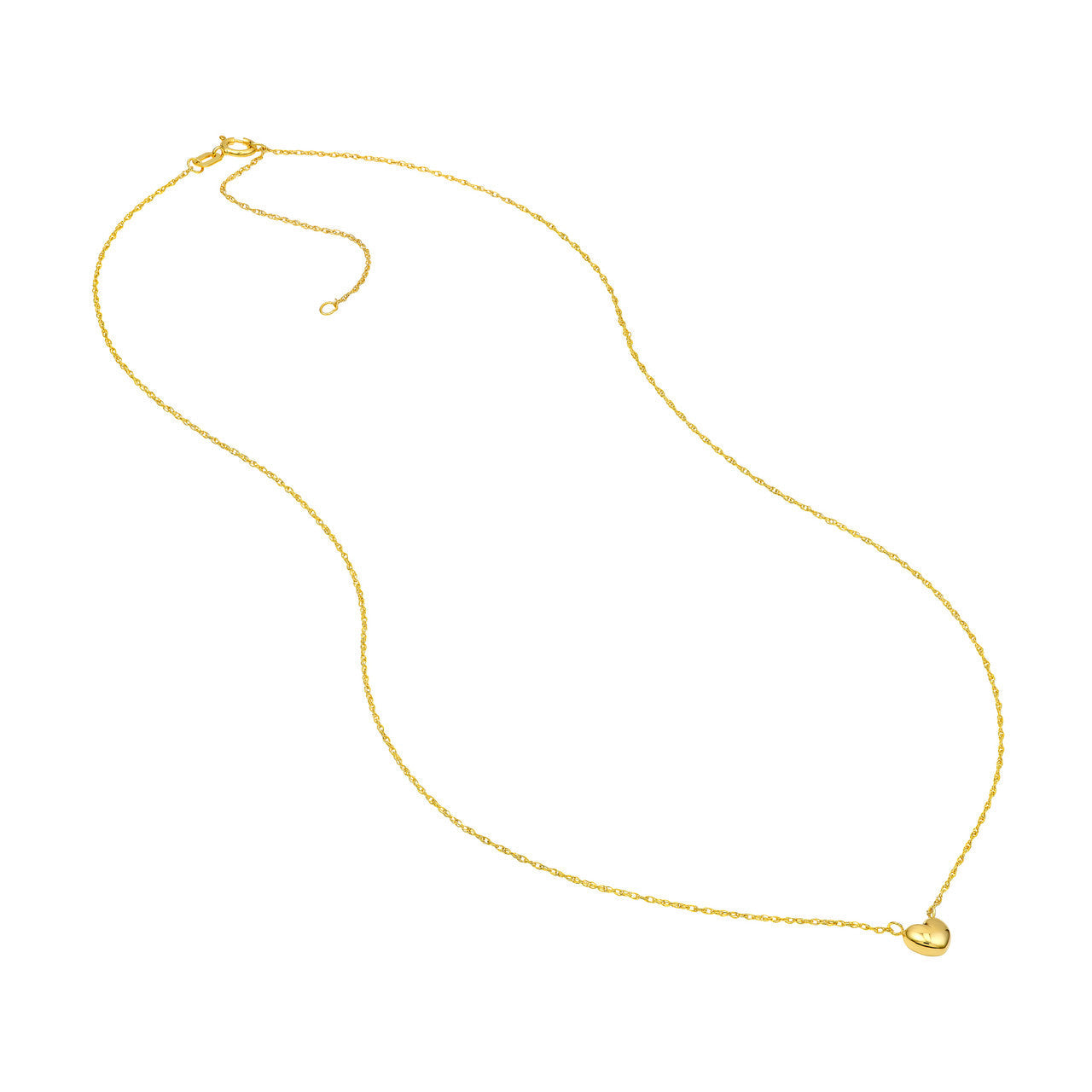 Puffy Necklace 14K Yellow Gold