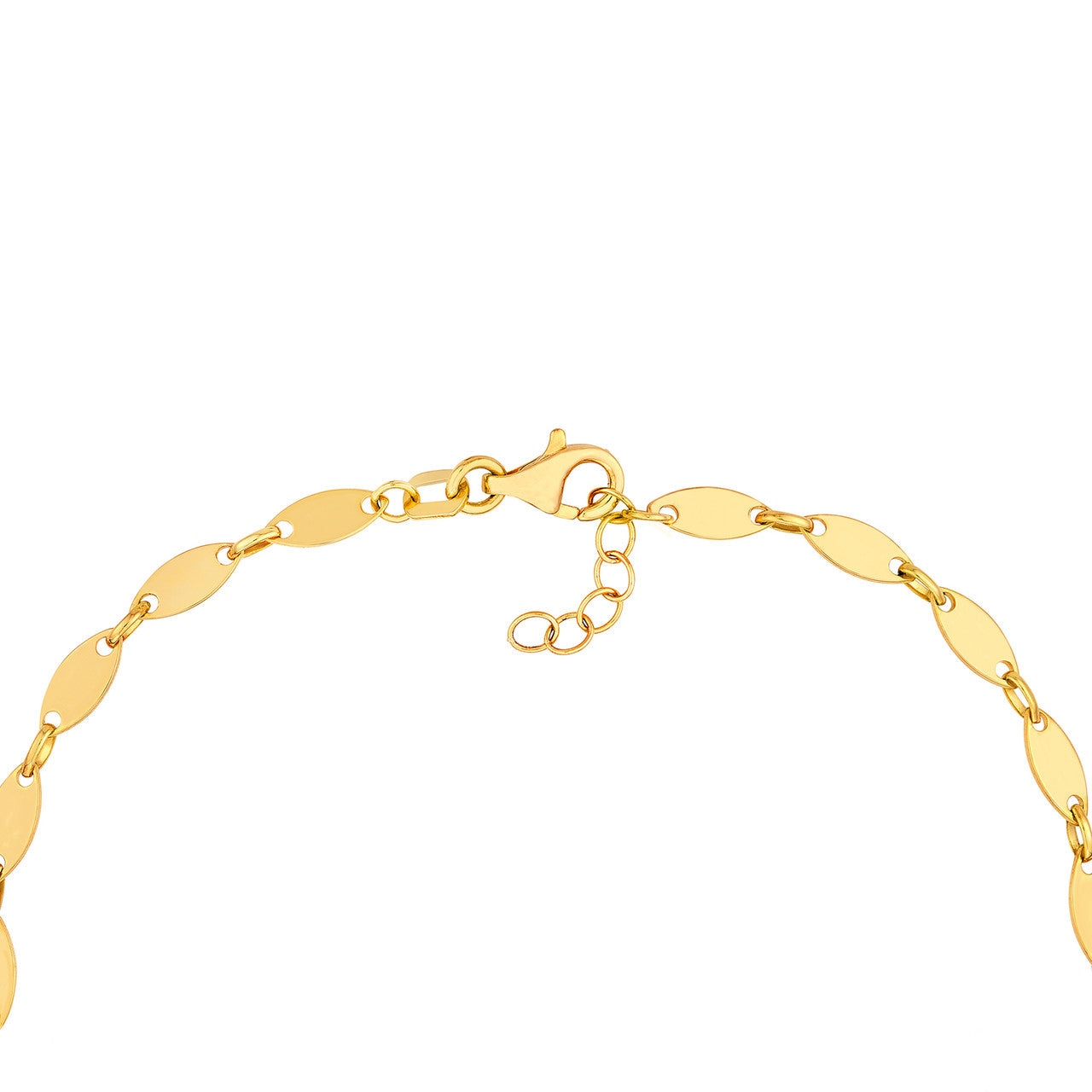 Graduated Oval Link Bracelet in 14K Yellow Gold