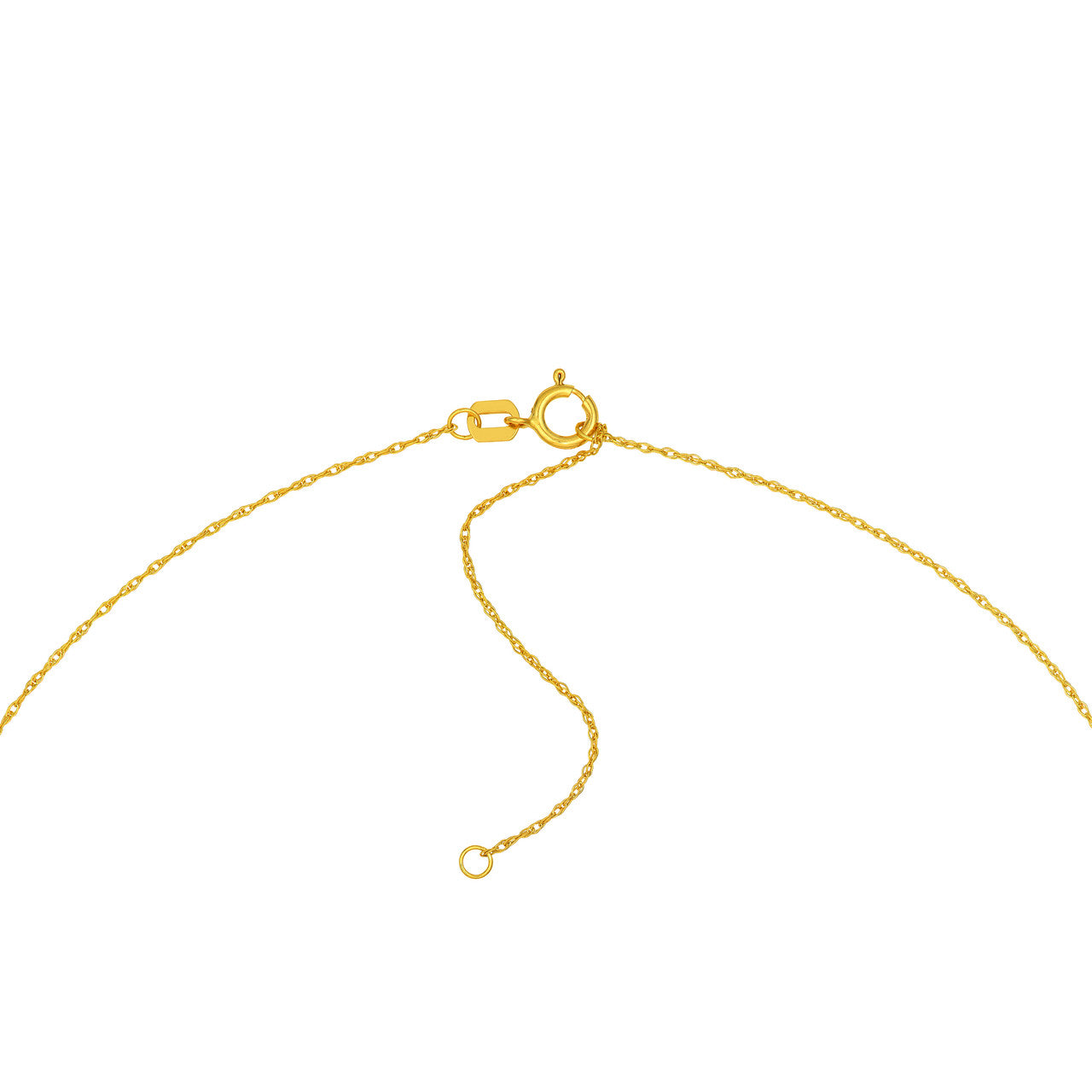 Puffy Butterfly Necklace 14K Yellow Gold
