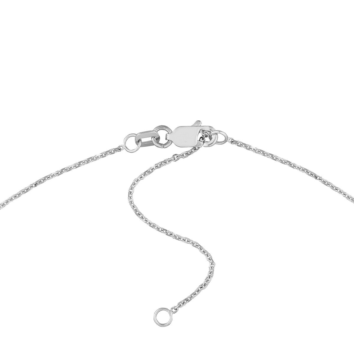 7mm Bubble Font Nameplate Necklace 14K Gold