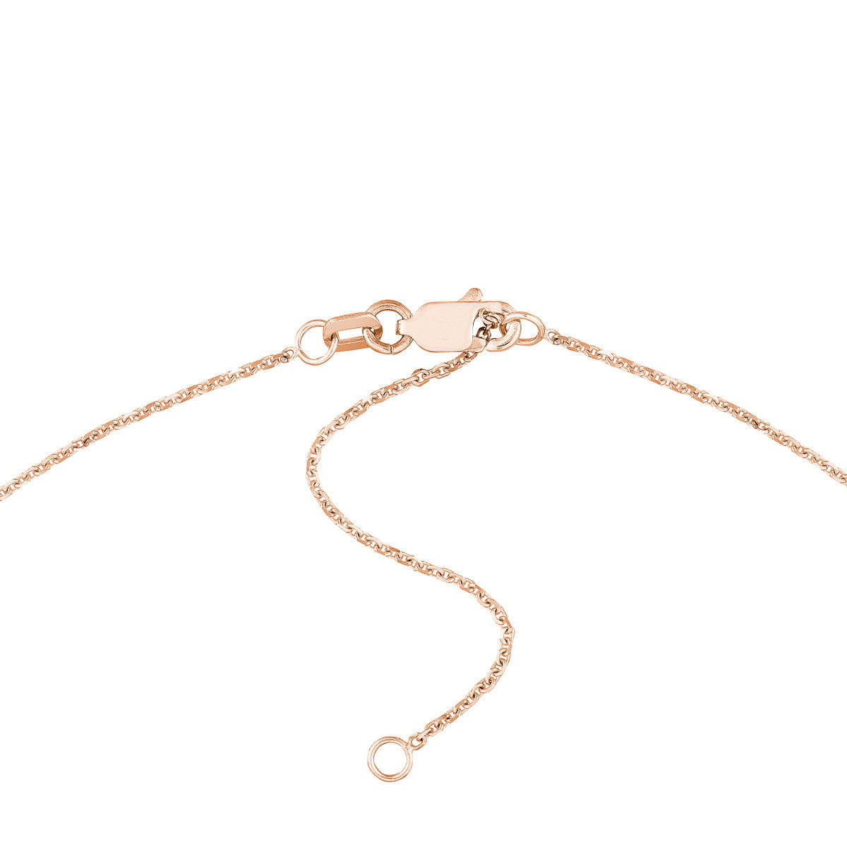 7mm Bubble Font Nameplate Necklace 14K Gold