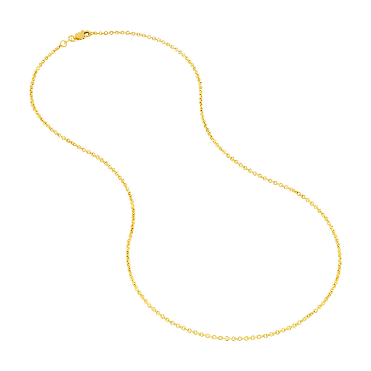 1.6mm Open Cable Chain 14K Yellow Gold