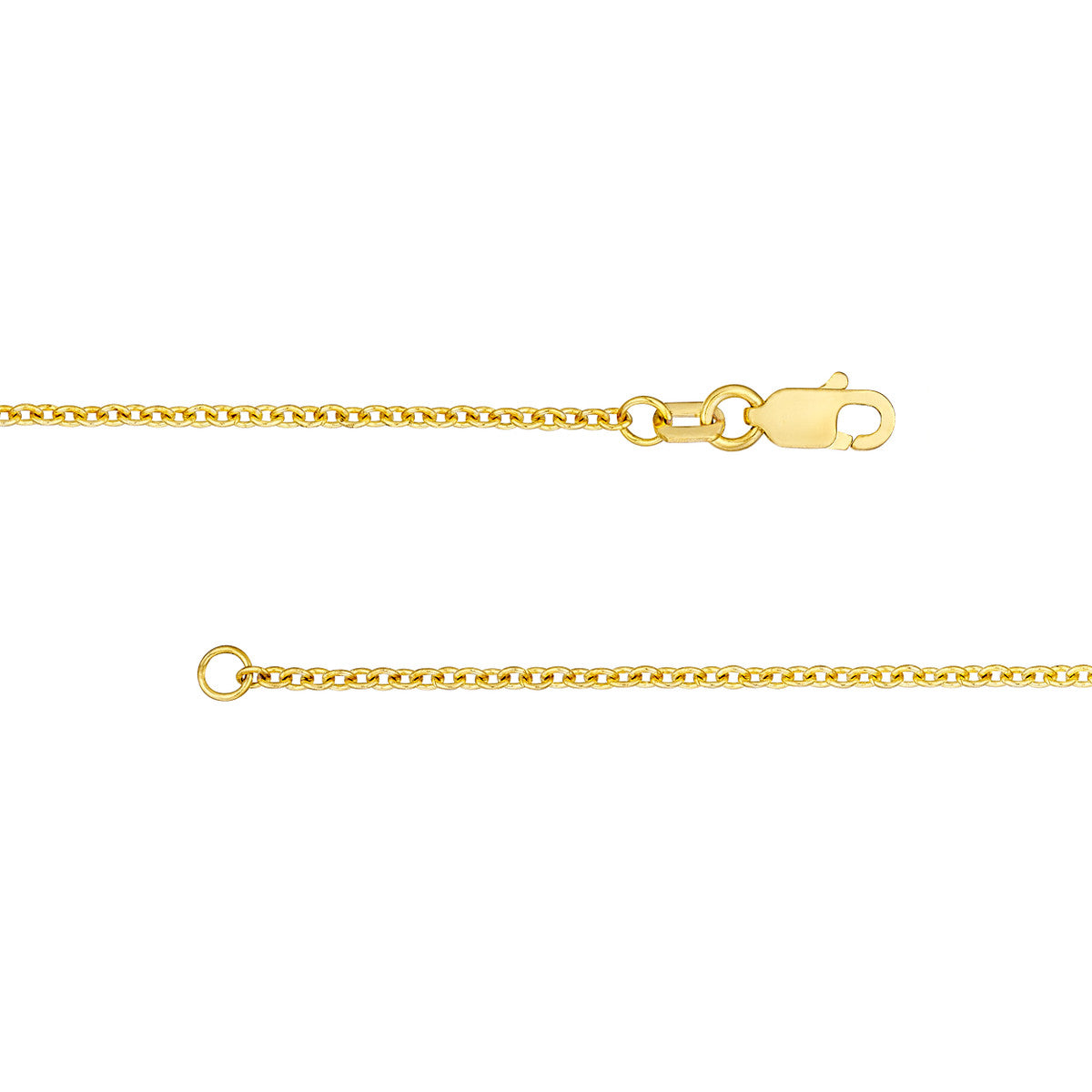 1.6mm Open Cable Chain 14K Yellow Gold