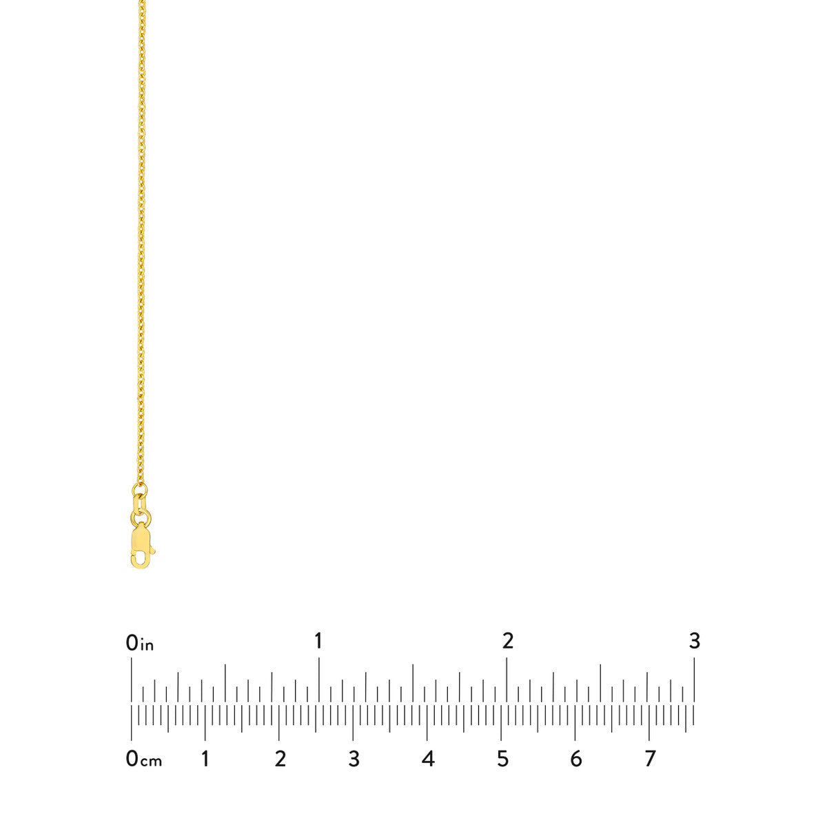 1.6mm Open Cable Chain 14K Yellow Gold